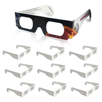 Lunettes de Diffraction Cœur à Monture Imprimée Couleur Personnalisée, Accessoires de Télescope, Protection Idéale pour les Yeux, Lunettes d'Éclipse Solaire