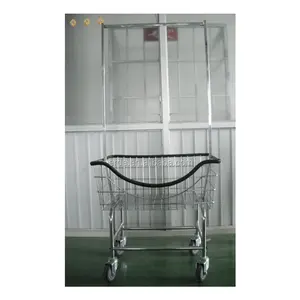 Laundry Cart Clothes Hanger Organizer With Single Pole