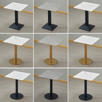 Ensemble de dessus de table en acier inoxydable pour restaurants commerciaux modernes et personnalisés Meubles de salle à manger Cafés en milieu urbain