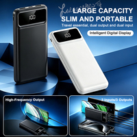 Banco de Energía de Carga Rápida 2.1A con Logotipo Personalizado, 10000mAh, Ligero y Portátil, Ultra Delgado