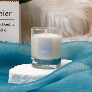 Bougie parfumée Ascendia en cire de soja, pot en verre, minimaliste, aromathérapie, décoration d'intérieur, durée de combustion de 20 à 40 heures, parfum floral végétal - Product Image 3
