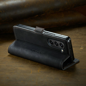 CaseMe pour <span class=keywords><strong>Samsung</strong></span> Z Fold 5 étui à rabat rétro magnétique pratique luxe étui à rabat en cuir pour <span class=keywords><strong>Samsung</strong></span> Z Fold 5 4 <span class=keywords><strong>3</strong></span> étui portefeuille - Product Image 6