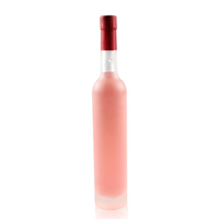 Groothandel Platte Vorm Transparante Glazen Flessen voor Fruitwijn IJswijn 500ml 375ml 200ml Schroefdop Aangepaste Logo
