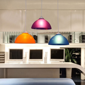 مصباح معلق نصف دائري من الأكريليك شبه الشفاف بتصميم عصري إسكندنافي للاستخدام الداخلي في المقاهي والمطاعم وغرف المعيشة - Product Image 6