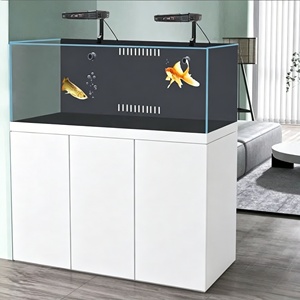Luxury Low Iron Glass <strong>Reef</strong> Marine Tank: Floor-Standing Saltwater Aquarium with Bottom Sump Filter for Clownfish &amp; Coral Scaping - Product Image 4