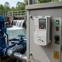 Convertisseur de fréquence triphasé ES350 380V 0,75-4KW PWM 0-500Hz pour machines textiles et contrôle de vitesse de moteur de pompe