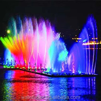 Fontaine musicale flottante LED pour l'extérieur, équipement de fontaine à eau dansante à vendre