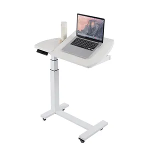 टी 1 घूर्णन ओवरबेड टेबल सिंगल मोटर इलेक्ट्रिक ऊंचाई समायोज्य डेस्क टेबल टिल्ट चल लैपटॉप खड़ा हो सकता है