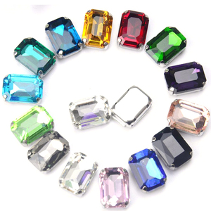 Octangle צלול לתפור על Rhinestones עם טופר זכוכית אבנים תפירה עבור שמלות - Product Image 5
