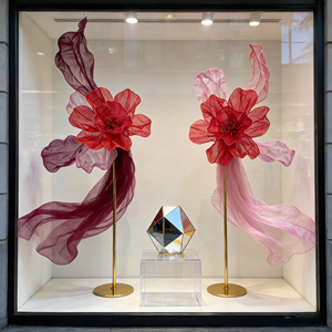 Hot Selling Eco-Friendly Organza Silk <b>Artificial</b> Giant Yarn Flower Plants Decoration Faux Corn <b>poppy</b> for Wedding Party Event - Product Image 1