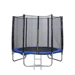 Vente en gros en usine de trampoline de fitness en plein air de haute qualité pour enfants avec filet de sécurité