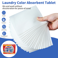 Diskon besar-besaran kertas pencuci penangkap warna lembar Laundry Natural OEM mesin cuci penangkap warna lembar penjebak warna