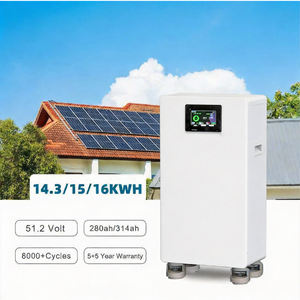 Batterie solaire empilable LiFePO4 15 kWh, 51,2 V 300 Ah, système de stockage d'énergie domestique à écran tactile, station d'énergie solaire hors réseau - Product Image 3