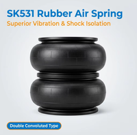SK531 Hochdruck-Doppelkonvolut-Gummi-Luftfeder 1 Stück Überlegene Vibrations- und Stoßisolierung Luftfederbalg