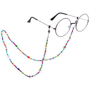 Chaîne de <span class=keywords><strong>lunettes</strong></span> de lecture en perles, pour <span class=keywords><strong>lunettes</strong></span> de soleil, avec sangle de cou, 1 pièce, <span class=keywords><strong>à</strong></span> la mode, rétro - Product Image 5