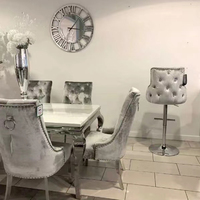 Autres meubles de salle à manger commerciaux, prix de gros bon marché, ensemble de table à manger moderne de luxe 6 places pour la maison