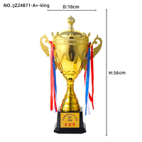 Vente chaude trophée de tasse en métal personnalisé grand Champion prix d'honneur nouveau Design trophées et médailles d'or soutien logo personnalisé