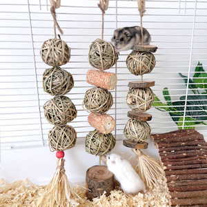 Eco-Friendly Bird <strong>Parrot</strong> Teething Chew <strong>Toy</strong> String Grass Ball Natural Medium Size 52g Indoor Outdoor Cleaning Teeth Fun - Product Image 5