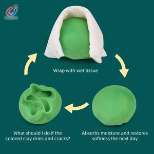 Chengji coloré pâte à <span class=keywords><strong>modeler</strong></span> ensemble de jeu <span class=keywords><strong>Montessori</strong></span> jeu enfants Non toxique cheveux Studio modélisation pâte ensemble de jeu - Product Image 4