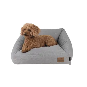 LS Peppy Buddies 2023 yeni tasarım köpek çekyat çıkarılabilir kapak yataklar köpekler için fasulye torbası evcil hayvan yastığı