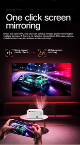 Proyector Inteligente C8 <span class=keywords><strong>Pro</strong></span> 32G Android 4000 Lúmenes LCD 4K para Cine en Casa, Full HD 1080P 3D LED con Enfoque Automático, Portátil para Negocios - Product Image 3