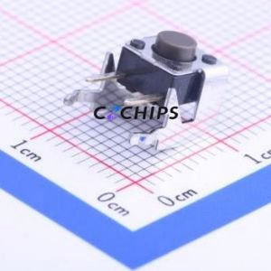 SKHHLNA010 Tactile Switch Through hole Component (THT) Switch Single Pole Single Throw Round Button Right Angle Insert 6.2mm - Product Image 1