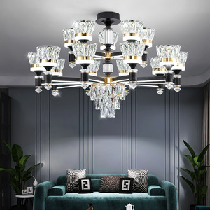 Crystal Chandelier Modern Minimalist <b>Led</b> <b>Light</b> App Control Multi Head Round Home Living Room Bedroom Ceiling <b>Light</b> - Product Image 4