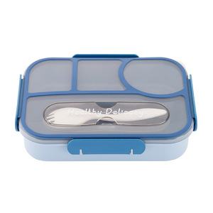 Boîte à lunch compartimentée de haute qualité, adaptée aux employés de bureau et aux étudiants, avec un compartiment simple et hermétique - Product Image 5