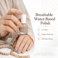 Vernis à ongles professionnel végétalien, sain, respirant, perméable à l'eau, compatible Wudu, avec logo personnalisé, marque privée, prix usine, certifié Halal