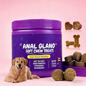 Pet Supplement Anal Gland Care Soft Chew High-Protein Organic Prebiotic Digestive Enzymes Probiotics Fiber Support <b>Dog</b> Health - Product Image 1