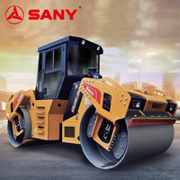 Rouleau compresseur tandem SANY de 3 tonnes avec vibration haute fréquence de 67 Hz pour le compactage de l'asphalte