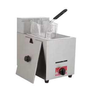 <span class=keywords><strong>Friteuse</strong></span> à <span class=keywords><strong>gaz</strong></span> commerciale en acier inoxydable de haute qualité, 6 L, avec friture à haute température et montée en température rapide - Product Image 2