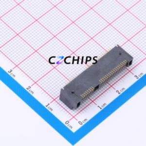 PCI-E-H70-52P PCI/PCIe Connector SMD,P=0.8mm Connector mPCI-E 52P 36P Horizontal Mount - Product Image 2