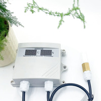 Sensor Industrial de Alta Precisión para Temperatura y Humedad del Aire, RS485 Modbus 4-20mA, para Invernaderos, Agricultura y Salas de Servidores