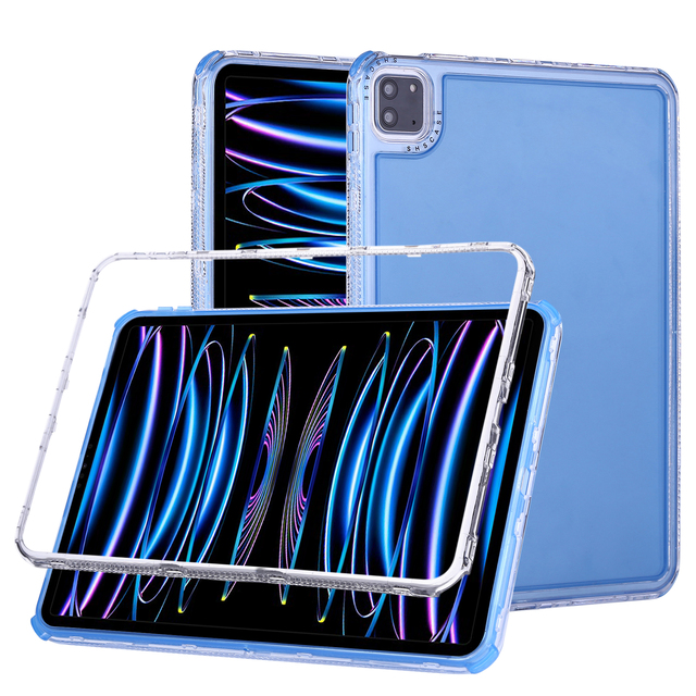 3 in 1 Shockproof Tablet Case for iPad Pro 13 11 2024 12.9 10 10.2 Air Mini 6 5 4 10.9 2022 2021 Protective Bumper Full Shell
