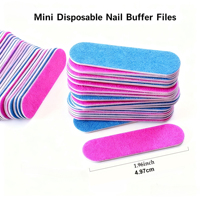 Limes à ongles miniatures double face, bandes de ponçage ultra-fines pour le polissage et le façonnage des ongles, soin des ongles