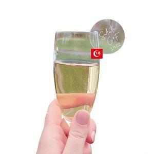 Etiquetas Personalizadas para Copas de Vino, Marcadores de Bebidas de Acrílico para Discos, Recuerdos para Invitados de Boda, Fiestas - Product Image 1