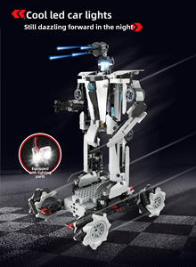 Blocs de construction éducatifs en ABS pour la programmation, 586 pièces, modèle de <span class=keywords><strong>robot</strong></span> <span class=keywords><strong>chariot</strong></span> à assembler soi-même, télécommande via application, jouets pour enfants - Product Image 4