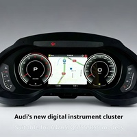 Compatible avec Apple et Android CarPlay, les rétrofit de tableau de bord LCD sont compatibles avec Audi A4/A5/Q5/RS5/S5.