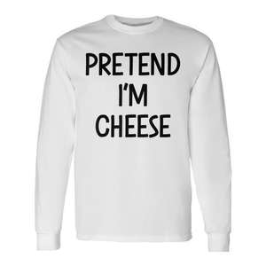 Camiseta de manga larga con diseño de queso, disfraz de Halloween para adultos, unisex, color blanco - Product Image 3