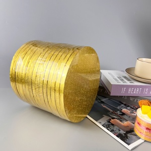 Plateau à gâteau rond épais en carton blanc et argenté SunShine Wholesale de 10 et 12 pouces - Product Image 5