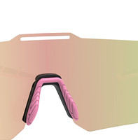 Lunettes de soleil de sport polarisées en gros, protection UV400, lunettes de soleil de vélo sans monture personnalisées, pour hommes et femmes, pour le vélo et la course à pied