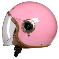 Cascos de Motocicleta Retro Unisex para Adultos, de Material ABS, Diseño Abierto, Clásicos, Vintage, Seguros para Todas las Estaciones, para Ciclismo
