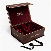 Boîte à perruque de luxe écologique en carton recyclé avec fermeture magnétique, doublure en satin, logo personnalisé en feuille gaufrée, imperméable et pliable
