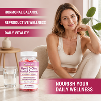 Gummies Myo-Inositol Ausreson OEM : Améliorez votre Immunité – Vitamine Myo-Inositol D-Chiro Inositol Végétaliennes Naturelles – Complément pour Adultes