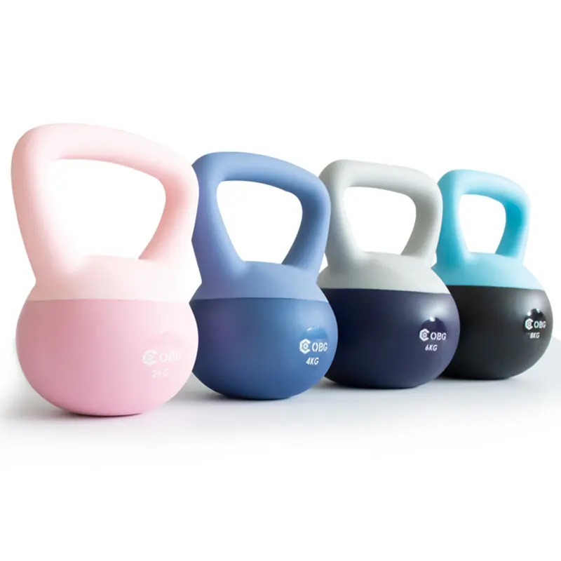 Kettlebell di colore di alta qualità attrezzature per il Fitness PVC morbido Kettlebell per uso domestico