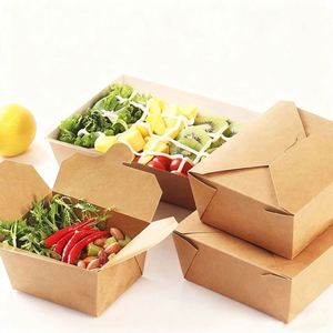 OEM Food Safe Kraft Paper <b>Box</b> with Complimentary Design Certified <b>Packaging</b> for Restaurants and Food Businesses - Product Image 3