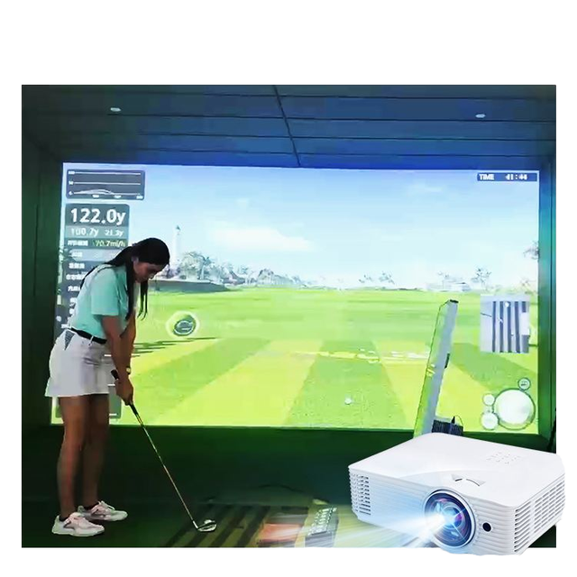 Square Golf Launch Monitor & Simulator All-in-One with Dual High-Speed Camera Sensor Monitor /WiFi 1280x720 Resolution