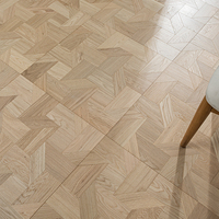 Parquet en bois d'ingénierie moderne, chêne clair, motif moulin à vent, pour la décoration intérieure