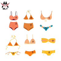 Mly Badmode Gratis Monster Custom Logo Groothandel Zwemkleding Gemaakt In China